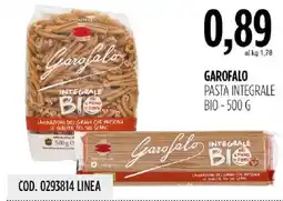 Carico Cash & Carry Garofalo pasta integrale bio offerta