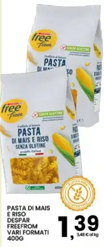 Interspar Pasta di mais e riso Despar Freefrom offerta