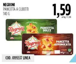 Carico Cash & Carry Negroni pancetta a cubetti offerta