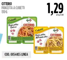 Carico Cash & Carry Citterio Pancetta a cubetti offerta