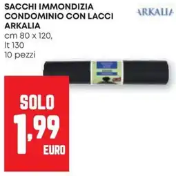 Pam Sacchi immondizia condominio con lacci Arkalia offerta