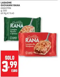 Pam Lasagne Giovanni Rana offerta