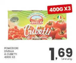 Despar Pomodori Divella a cubetti offerta