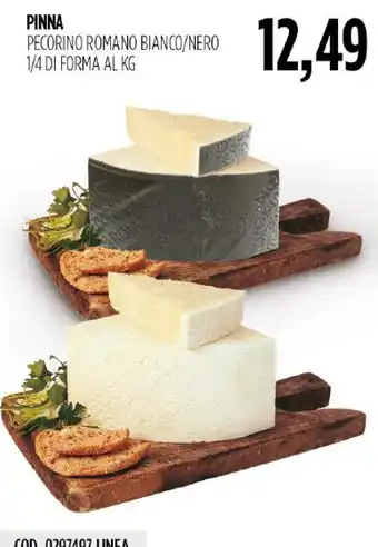 Carico Cash & Carry Pinna Pecorino Romano Bianco/Nero offerta