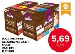 Despar Bocconcini in gelatina per gatti Molly offerta