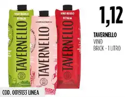 Carico Cash & Carry Tavernello vino brick offerta