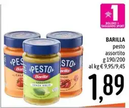 Emisfero Barilla pesto assortito offerta