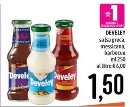 Emisfero Develey salsa greca, messicana, barbecue offerta