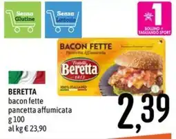 Emisfero Beretta bacon fette pancetta affumicata offerta