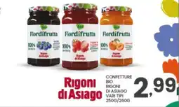 Despar Confettura bio Rigoni di Asiago offerta