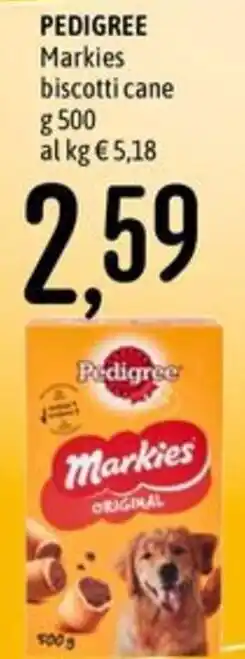 Emisfero Pedigree Markies biscotti cane offerta