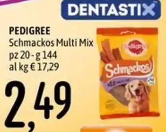 Emisfero Pedigree Schmackos Multi Mix offerta