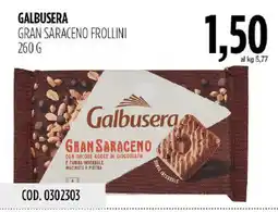 Carico Cash & Carry Galbusera Gran Saraceno Frollini offerta
