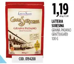 Carico Cash & Carry Latteria Sorensina Grana Padano Grattugiato offerta