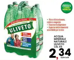 Interspar Acqua minerale naturale Uliveto offerta