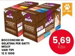 Interspar Bocconcini in gelatina per gatti Molly offerta