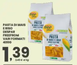 Despar Pasta di mais e riso freefrom offerta