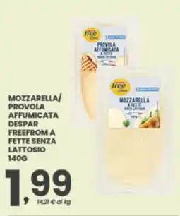 Despar Mozzarella/Provola affumicata Despar Freefrom a fette senza lattosio offerta
