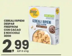 Despar Cereali ripieni Despar Freefrom con cacao e nocciole offerta