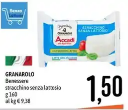 Emisfero Granarolo Benessere stracchino senza lattosio offerta
