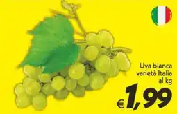 Iper Super Conveniente Uva bianca varietà Italia offerta