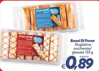 Iper Super Conveniente Buoni Di Forno Sfogliatine zuccherate/glassate offerta
