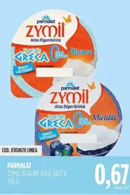 Carico Cash & Carry Parmalat Zymil Yogurt alla Greca offerta