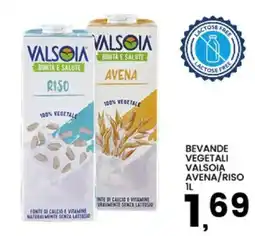 Interspar Beverage vegetale Valsòia Avena/Riso offerta