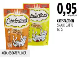 Carico Cash & Carry Catisfactions snack gatto offerta
