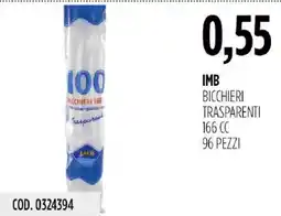 Carico Cash & Carry Bicchieri trasparenti offerta