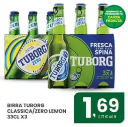 Despar Birra Tuborg Classica/Zero Lemon offerta