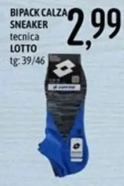 Emisfero Bipack calza sneaker tecnica Lotto offerta