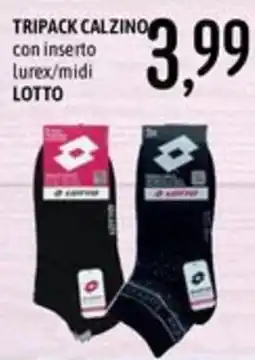 Emisfero Tripack calzino con inserto lurex/midi Lotto offerta