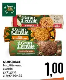 Emisfero Gran Cereale biscotti integrali assortiti offerta