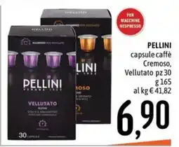 Emisfero Pellini capsule caffè Vellutato offerta