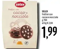 Emisfero Selex frollini con cacao e nocciole offerta