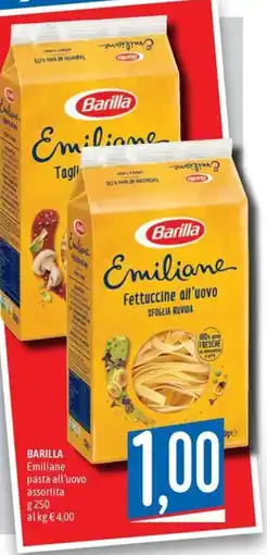 Emisfero Barilla Emiliane pasta all'uovo offerta