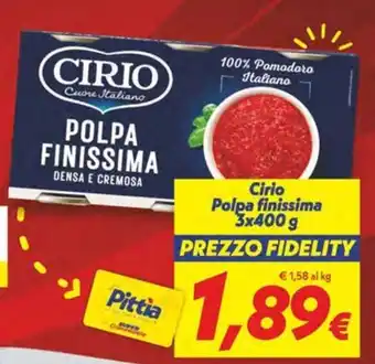 Iper Super Conveniente Polpa finissima Cirio offerta