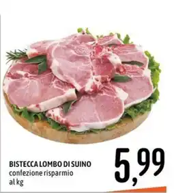 Emisfero Bistecca lombo di suino offerta