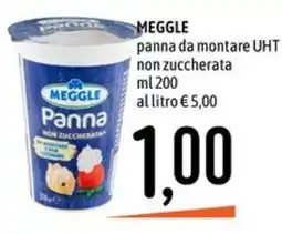 Emisfero Meggle panna da montare UHT non zuccherata offerta