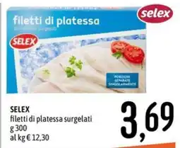 Emisfero filetti di platessa Selex offerta