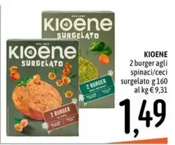Emisfero Kioene burger agli spinaci/ceci offerta