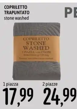 Emisfero Copriletto stone washed offerta