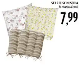 Emisfero Set 2 cuscini sedia offerta