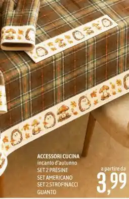 Emisfero Accessori cucina incanto d'autunno offerta