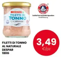 Despar Filetti di tonno al naturale Despar offerta