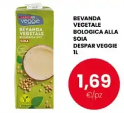Despar Beverage vegetale biologica alla soia Despar Veggie offerta