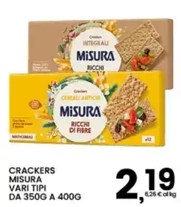 Interspar Crackers Misura vari tipi offerta