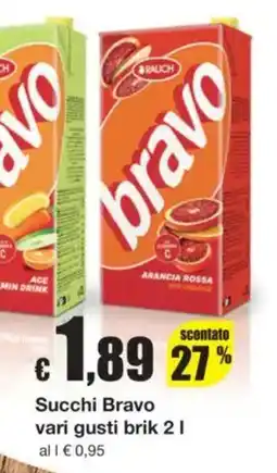 Sì con te Succhi Bravo offerta