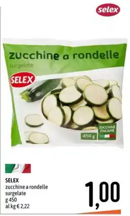 Emisfero Selex zucchine a rondelle surgelate offerta